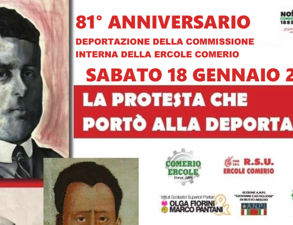 81° Anniversario della Deportazione della Commissione interna della Comerio